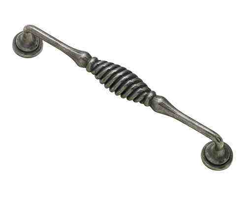 160mm Twister Pewter Kitchen Cupboard Door D Handle 160mm Twister Pewter Kitchen Cupboard Door D Handle